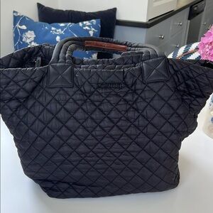 MZ Wallace Black Quilted Tote Bag